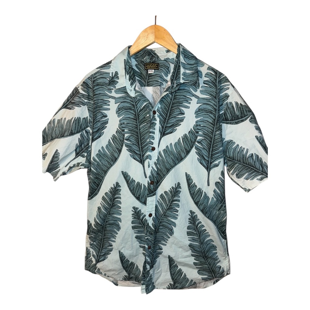 Kahulale’a Hawaii Hawaiian Aloha Shirt XXL Palm